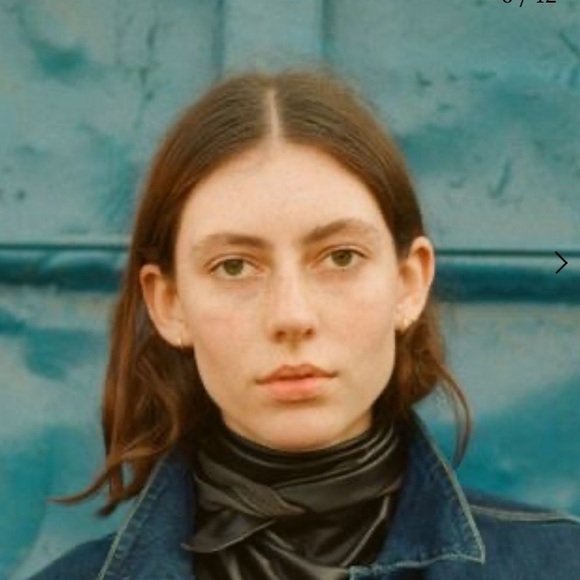 Agnes Baddoo Leather Kerchief Bone - Picture 3 of 9